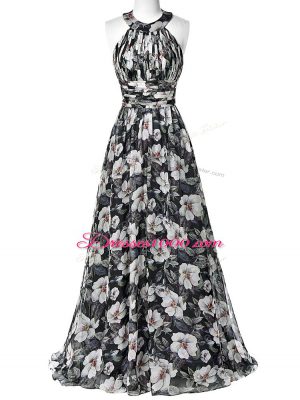Custom Made Sleeveless Ruching Zipper Prom Dress