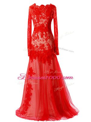 Tulle Sleeveless Floor Length Prom Dress and Beading and Lace