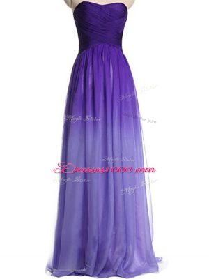 New Arrival Floor Length Empire Sleeveless Multi-color Dress for Prom Lace Up