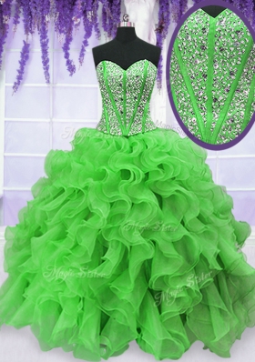 Floor Length Quinceanera Dresses Sweetheart Sleeveless Lace Up