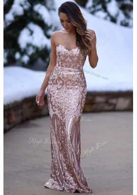 Enchanting Mermaid Sleeveless Appliques Zipper Prom Party Dress