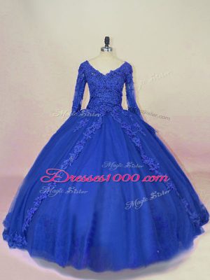 Cheap Long Sleeves Lace Up Lace and Appliques Sweet 16 Dress