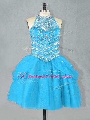 Tulle Sleeveless Mini Length Cocktail Dress and Beading