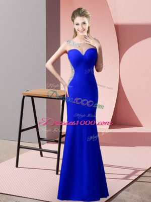 Sleeveless Zipper Floor Length Beading and Pick Ups Prom Party Dress