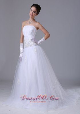 Wedding Dress Beading Decorate Sash Tulle