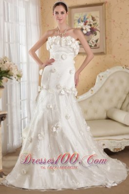 Strapless Lace and Taffeta Bridal Dresses 2013