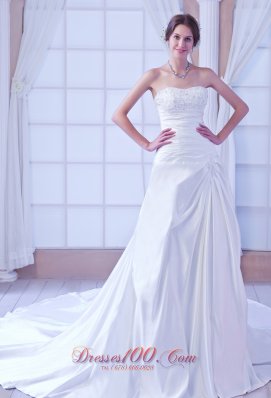 Sweetheart Taffeta Beading Bridal Dress On Sale