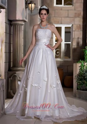 Taffeta and Organza Ruching Ruffles Bridal Dresses