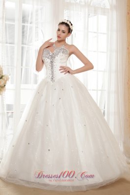 Sweetheart Wedding gown Tulle and Taffeta Beading
