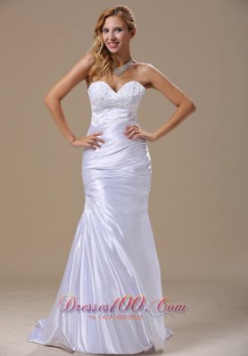 Mermaid Sweetheart Dress for Wedding with Lace