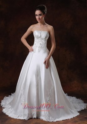 Gorgeous Royal Ruffled Wedding Bridal Ball Gowns Chapel