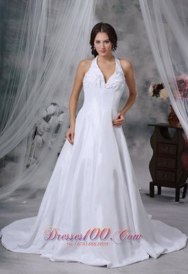 Halter Pick-ups Decorate Wedding Gowns Fashion For 2013