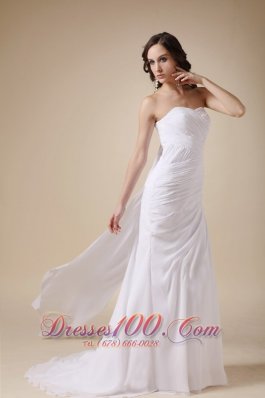 Elegant Classic Chiffon Beach Latest Wedding Gowns