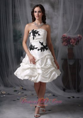 High-class A-line Strapless Cocktail Prom Dress Taffeta
