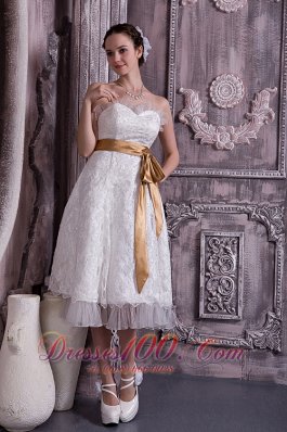 Column Sheath Sweetheart Short Wedding Gown Dress