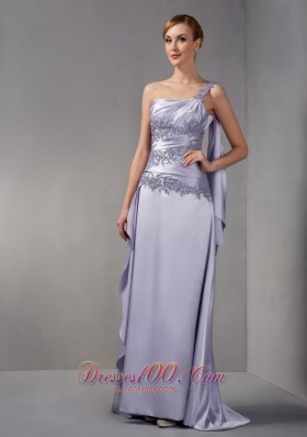 Customize Dress Of Bridal Mother One Shoulder