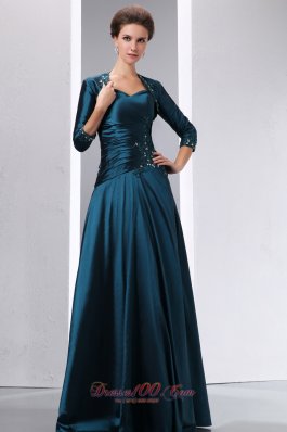 Lave Blue Floor Length 2013 MomS Dress With Ruches