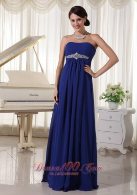 Empire Beaded Prom Dress For Formal Strapless