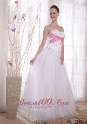 A-Line Pink Details Prom / Evening Dress Rhinestones