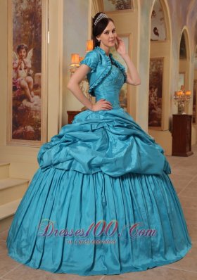 Unique Quinceanera Dress Pick-ups Teal Sweetheart