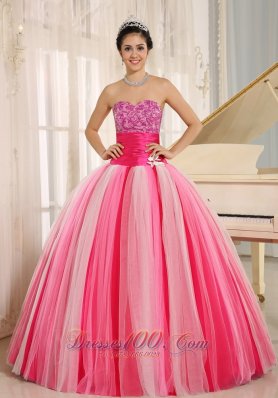 Colorful Quinceanera Gowns for Gilrs With Handmade Flowers