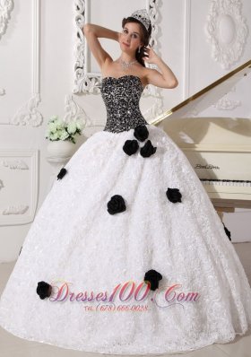 Discount Special Quinceanera Dress Strapless Floral Sequins