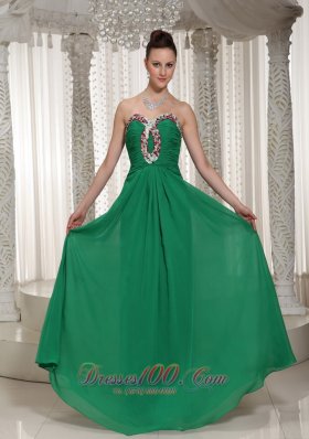 2013 Green Prom Holiday Dress Ruch Beading