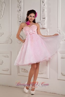  Baby Pink A-line / Princess Sweetheart Cocktail Dress
