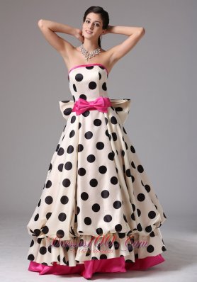 Multi-color Prom Graduation Dress Bows Strapless