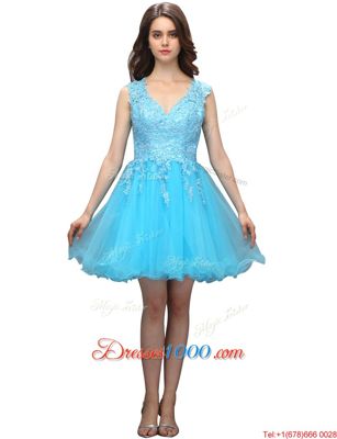 Free and Easy Sleeveless Appliques Backless Formal Evening Gowns