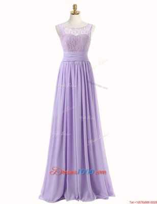 Spectacular Scoop Sleeveless Sweep Train Zipper With Train Lace Going Out Dresses