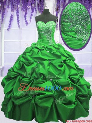 Shining Sleeveless Beading and Appliques and Pick Ups Floor Length Sweet 16 Dresses
