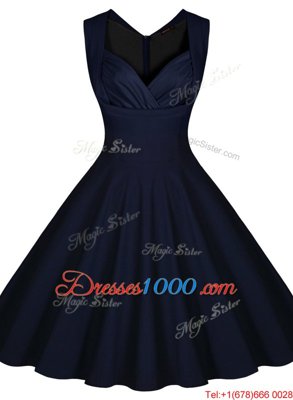 Ideal Sleeveless Ruching Zipper Prom Party Dress