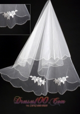 Elegant Lace Appliques Wedding Veils for Popular