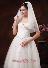 Graceful Wedding Veils Two-tier Tulle for Sale