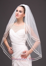 New Arrival Two-tier Ribbon Edge Wedding Veils