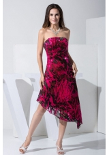 Strapless 2013 printed Prom Dress For Formal Evening