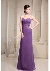 Sweetheart Prom Dress Ring Ruch Floor-length