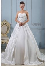 Sweetheart Beaded Decorate and Ruch Wedding Gowns