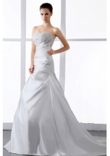 Gorgeous Wedding Dress Appliques A-line Court