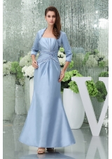 Strapless Beading Column Ankle-length Mother Of The Bride Dress