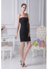 Black Sheath Sweetheart Prom Gowns Decorated with Beadings