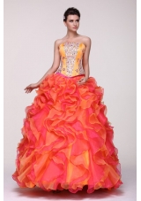 New Arrival Shimmering Strapless Two-tone Quinceanera Dresses