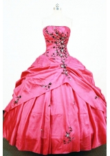 Pretty Ball Gown Strapless Floor-length Quinceanera Dresses