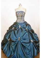 Affordable Ball gown Strapless Floor-Length Quinceanera Dresses