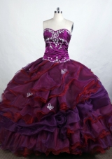 Beautiful Ball Gown Sweetheart-neck Floor-length Organza Quinceanera Dresses