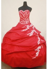 Beautiful Ball Gown SweetheartFloor-length Quinceanera Dresses Appliques