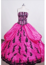 Classical Ball gown Strapless Floor-length Quinceanera Dress