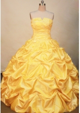 Popular Ball gown Strapless Floor-length Quinceanera Dresses