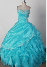 Elegant Ball Gown Strapless Floor-length Pink Quinceanera Dress